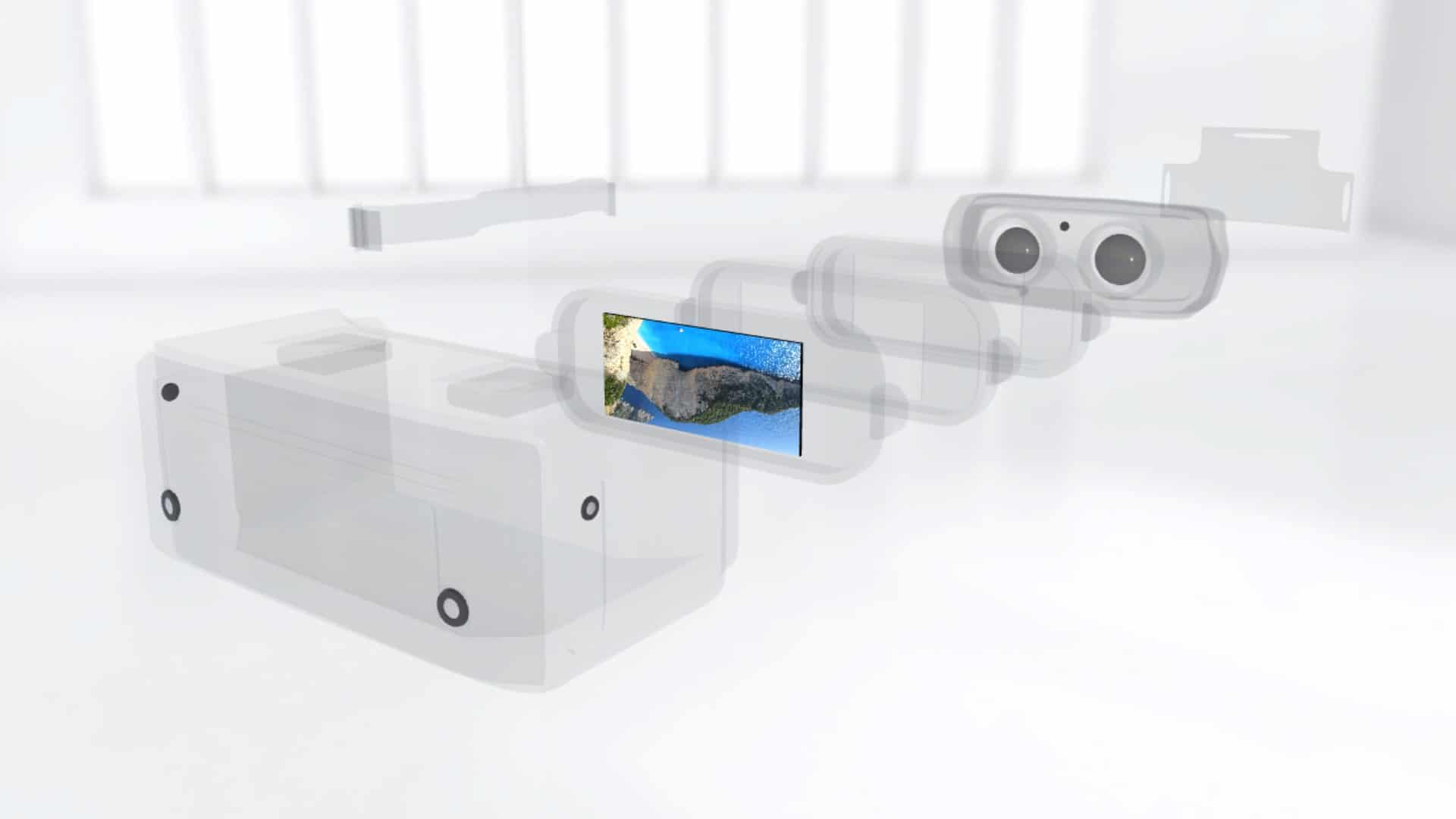 Graphic of virtual reality glasses