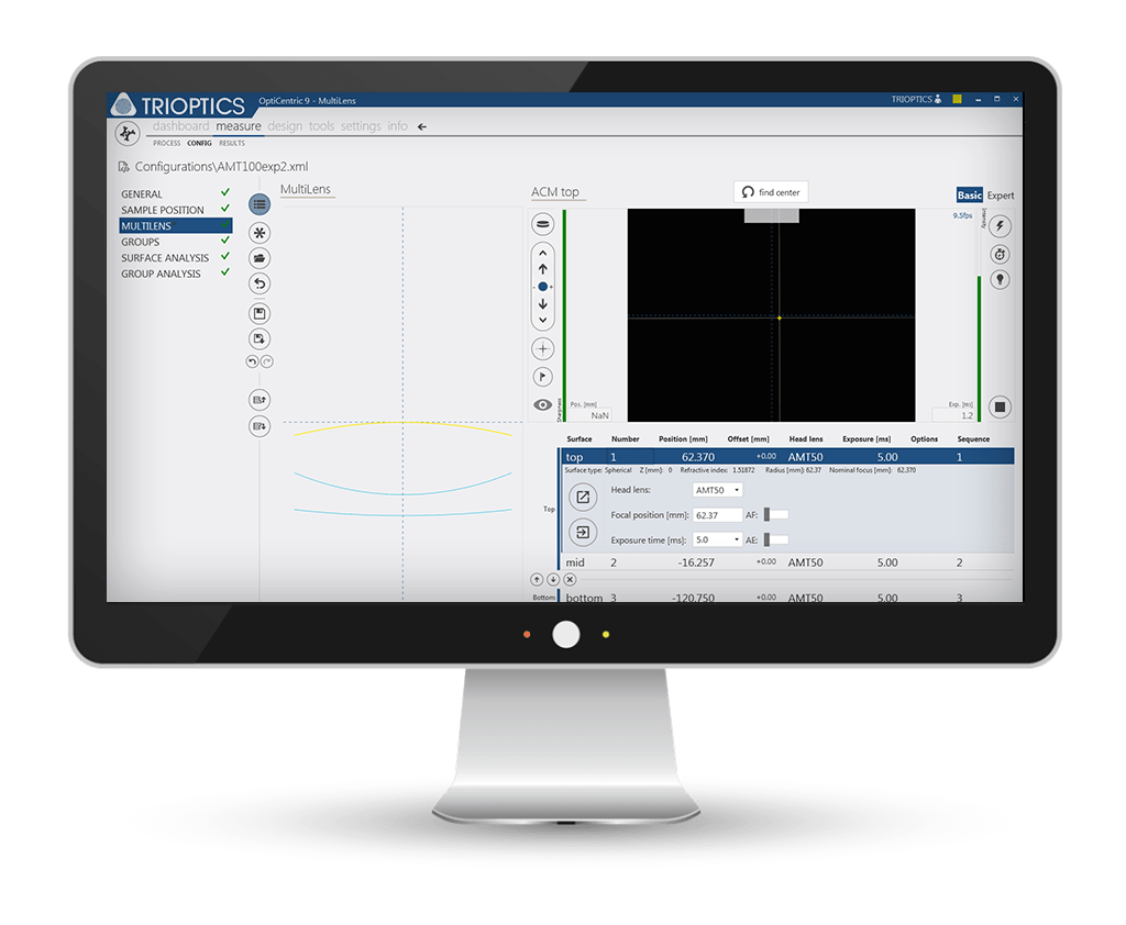 OptiCentric® - Lens centration and alignment | TRIOPTICS