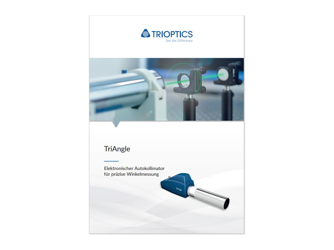 TriAngle Product Brochure - Electronic Autocollimator for precise angle measurement